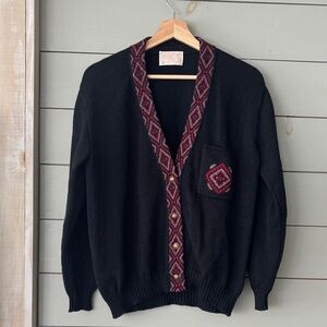 🖤 Vintage 1970’s Pendleton Wool Cardigan – Size Small – Made in USA